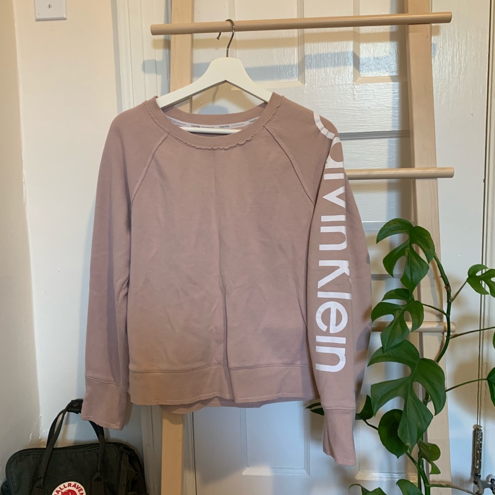 (SOLD) Pink Calvin Klein Performance Crewneck